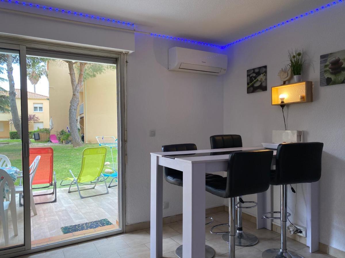T2 Rdc A Canet En Roussillon Europa 4 Pers ,Piscine,Clim, Tennis, Parking Luaran gambar